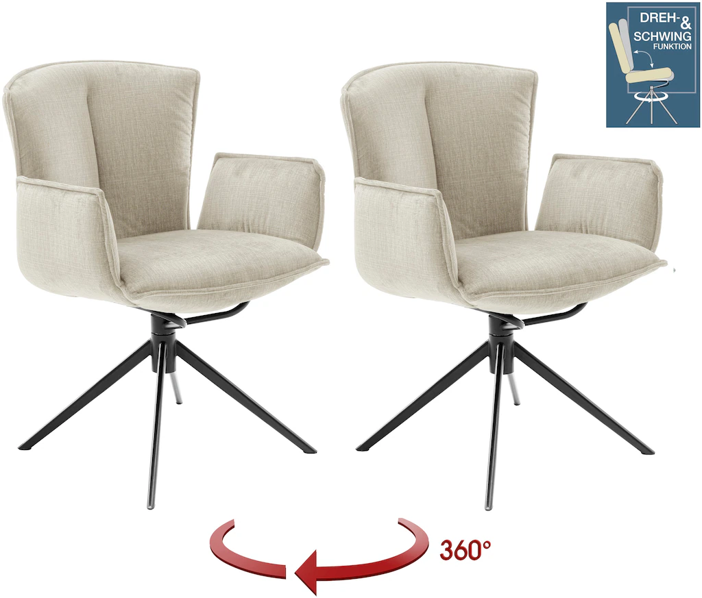 MCA furniture 4-Fußstuhl "NALON Esszimmerstuhl (2er Set) - Stuhl", (Set), 2 günstig online kaufen