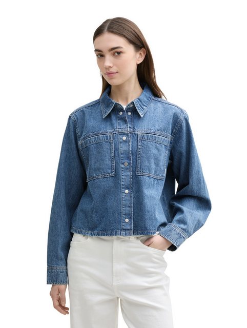 TOM TAILOR Denim Jeansbluse mit Brusttaschen günstig online kaufen