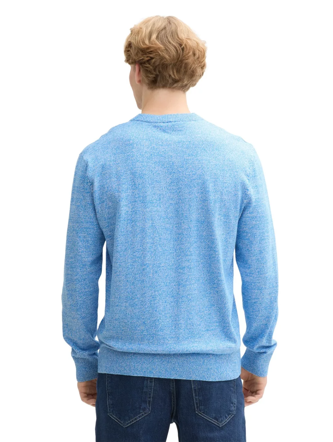 TOM TAILOR Denim Strickpullover in melierter Optik günstig online kaufen