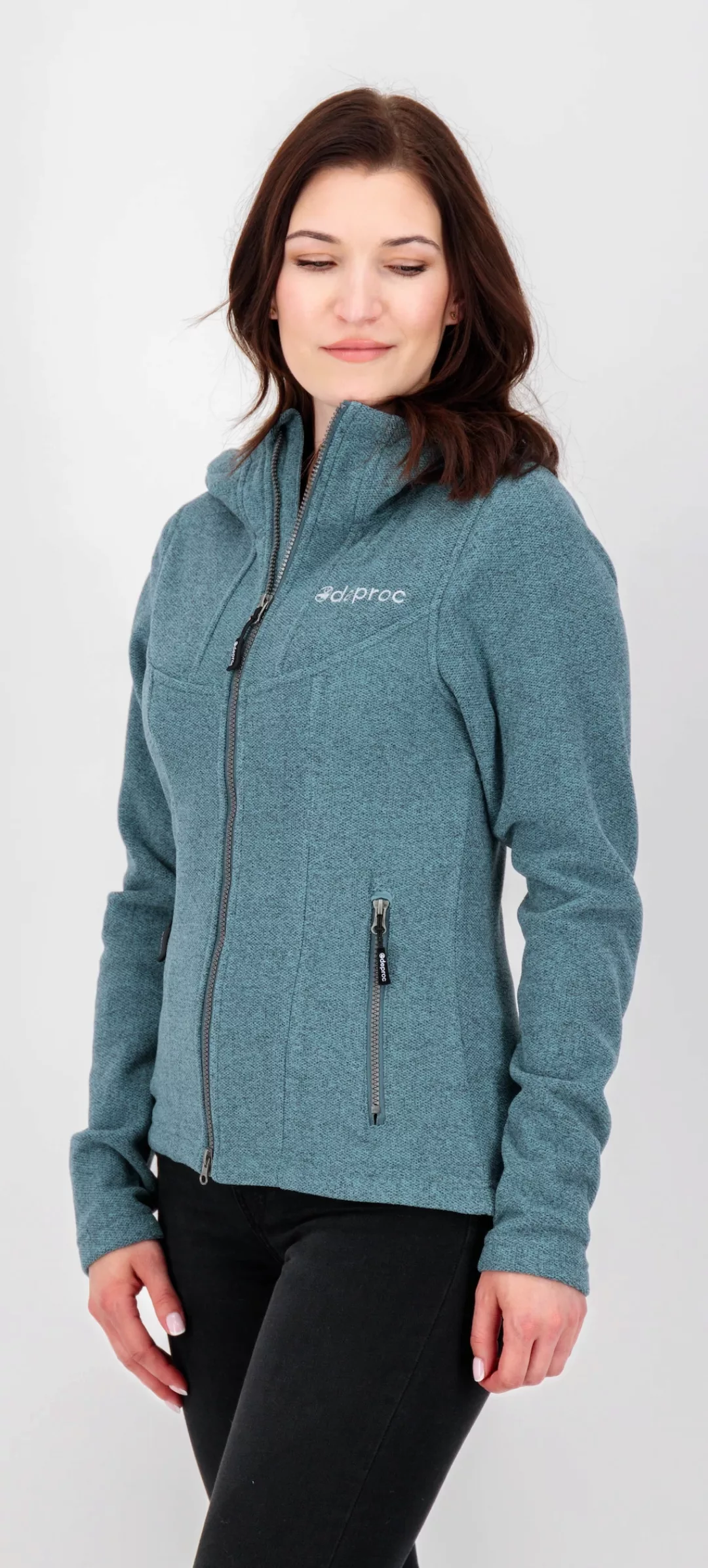 DEPROC Active Strickfleecejacke "GLORY MAY", mit 2-Wege-Reißverschluss günstig online kaufen