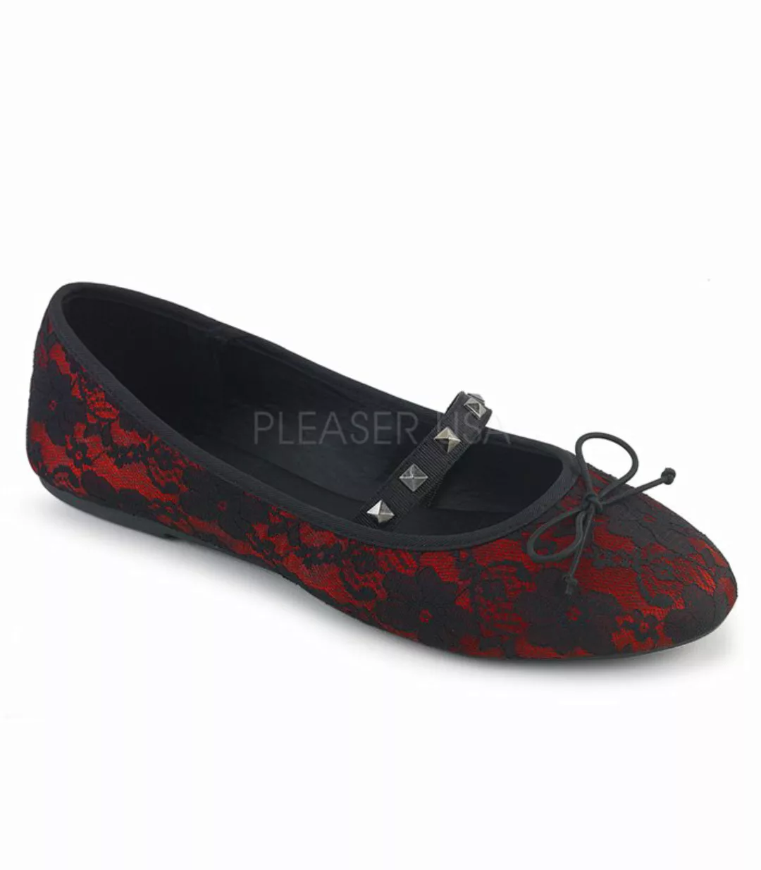 Demonia Ballerinas DRAC-07 Rot (Schuhgröße: EUR 36) günstig online kaufen