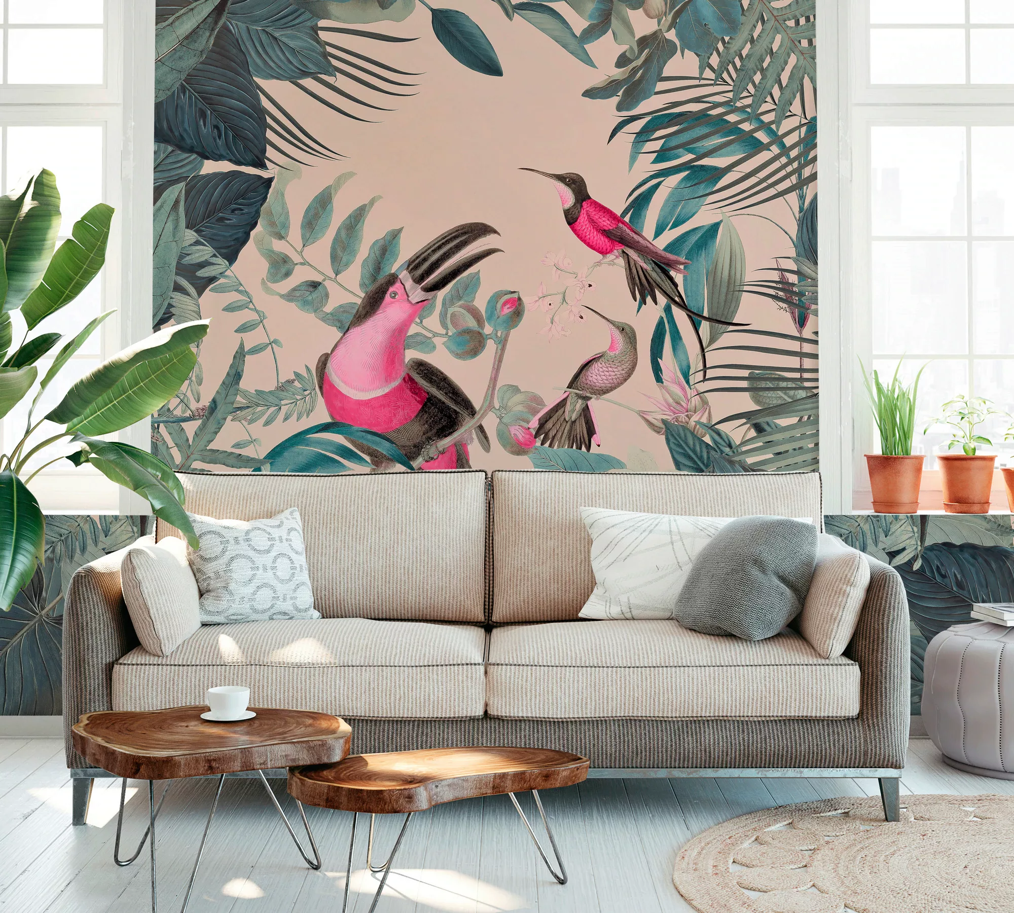 living walls Fototapete »ARTist Toucans Paradise«, Vlies, Wand, Schräge günstig online kaufen