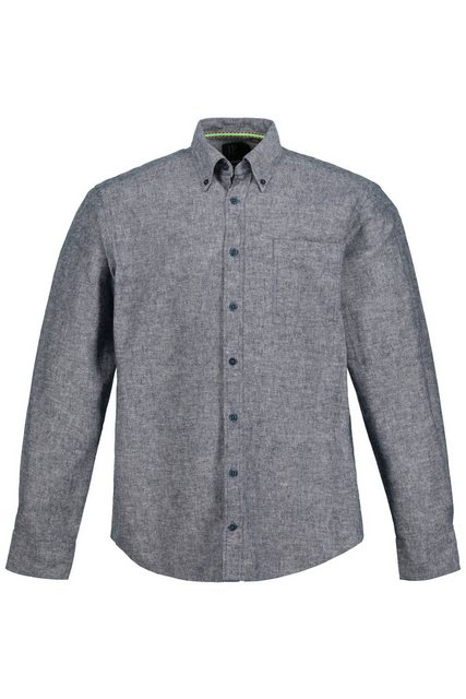 JP1880 Businesshemd Leinenmixhemd Langarm Buttondown-Kragen Modern Fit günstig online kaufen