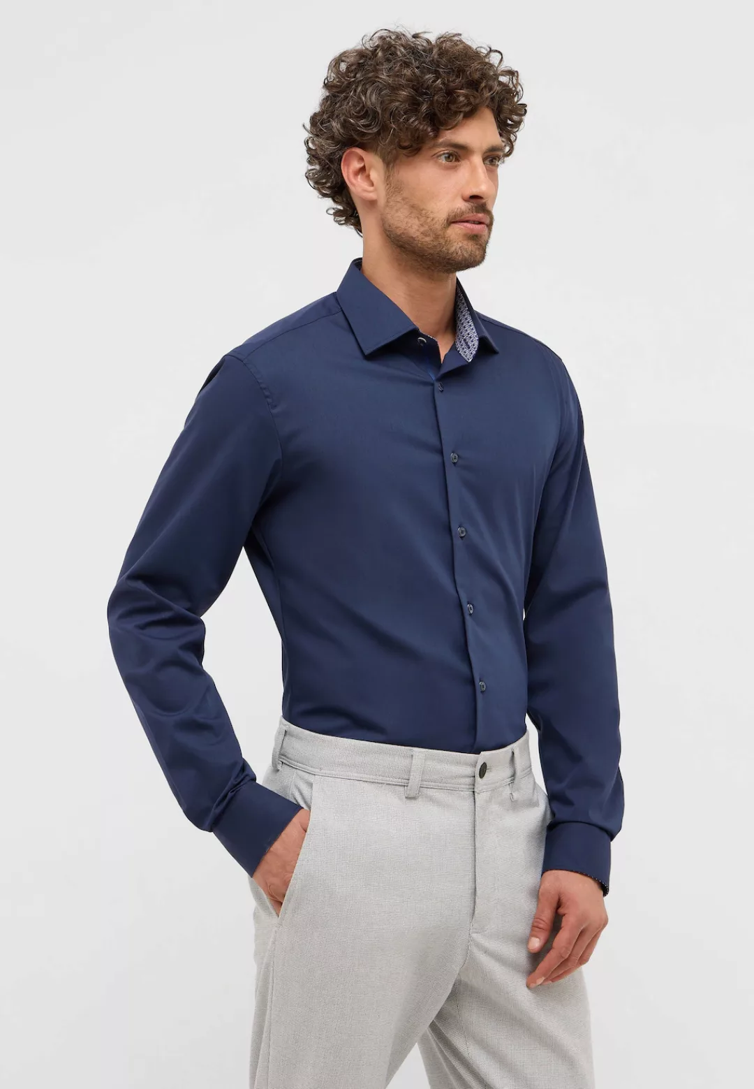 Eterna Langarmhemd "SLIM FIT", NON IRON (bügelfrei) günstig online kaufen