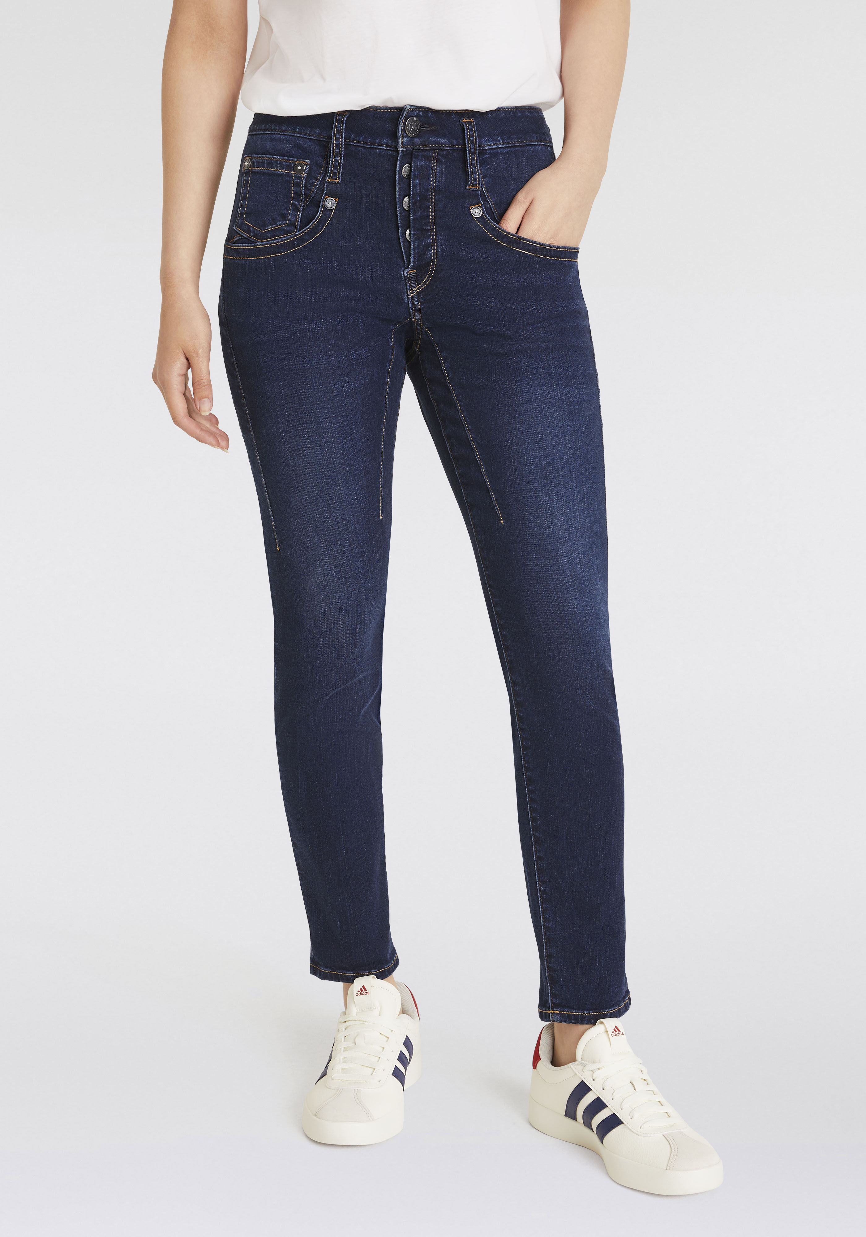 Herrlicher Boyfriend-Jeans "Shyra Cropped Organic Denim" günstig online kaufen