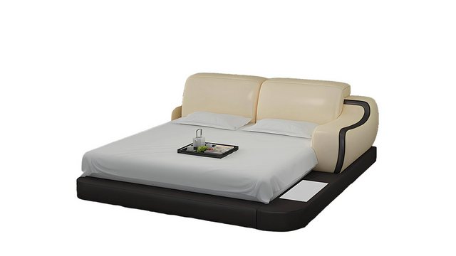 JVmoebel Bett Wasserbett Hotel Doppel Bett Betten Komplett Lederbett Polste günstig online kaufen