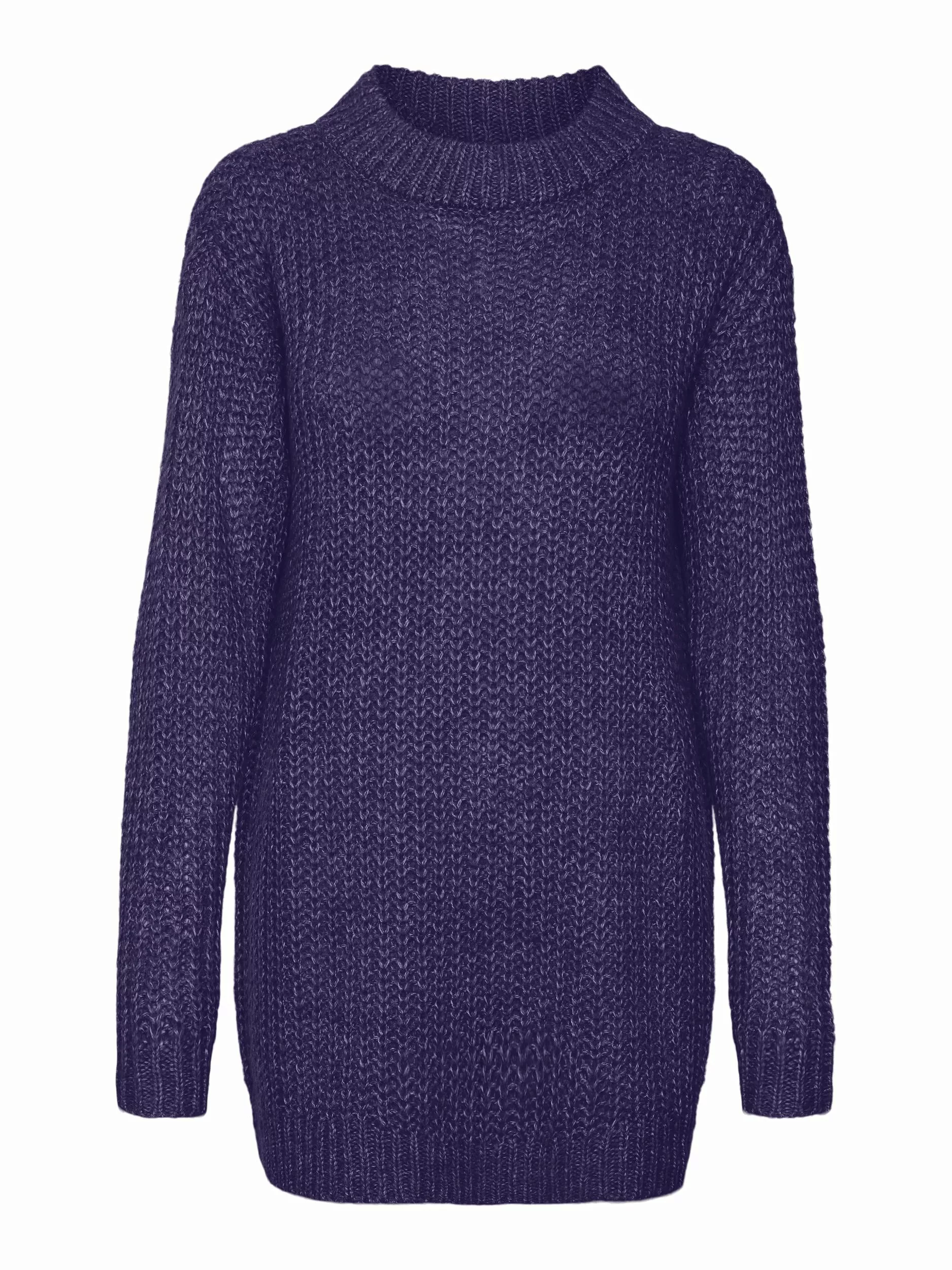 Vero Moda Strickpullover "VMTHUNDER LS O-NECK LONG PULLOVER GA BF" günstig online kaufen