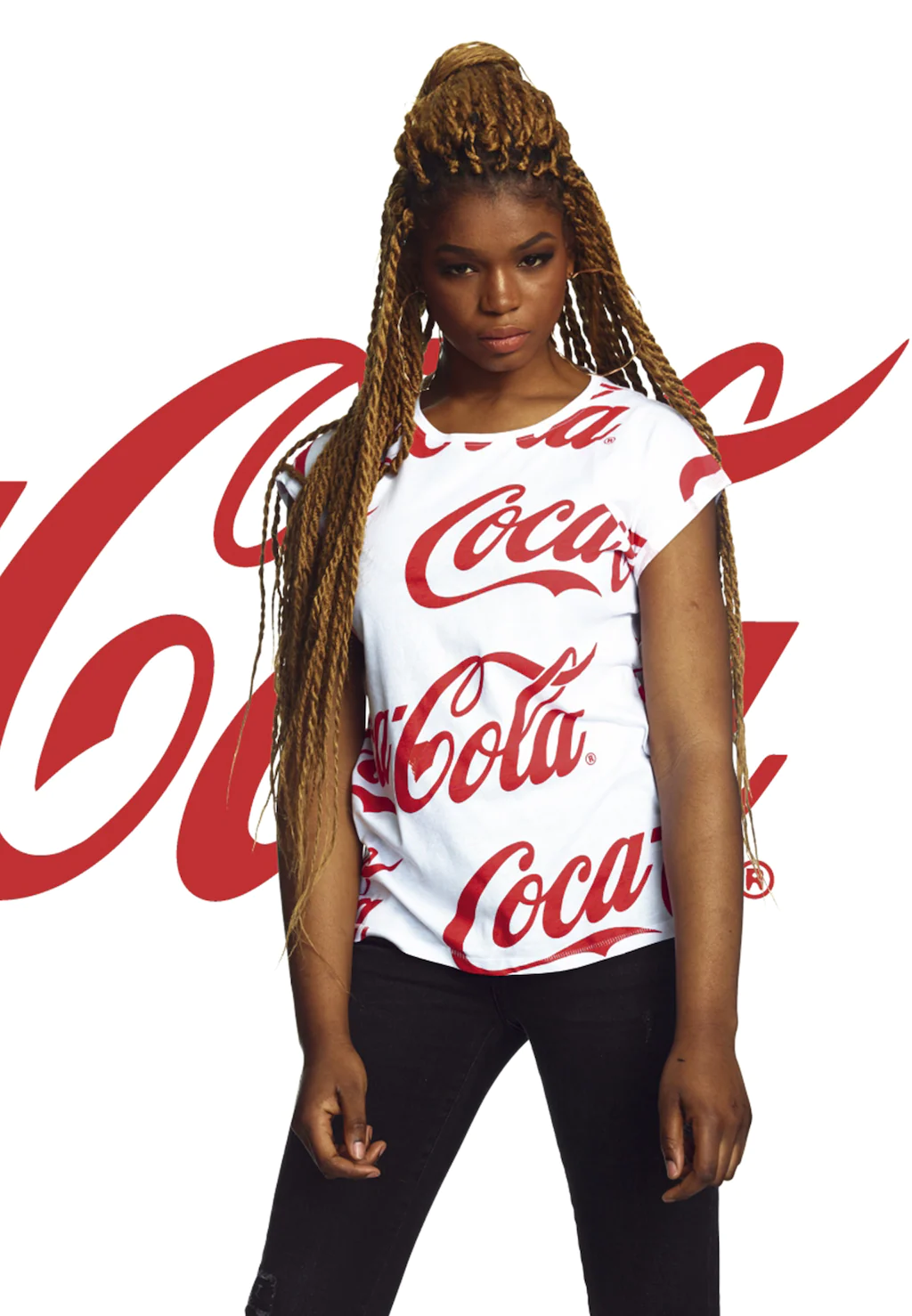 Merchcode Kurzarmshirt "Merchcode Damen Ladies Coca Cola AOP Tee" günstig online kaufen