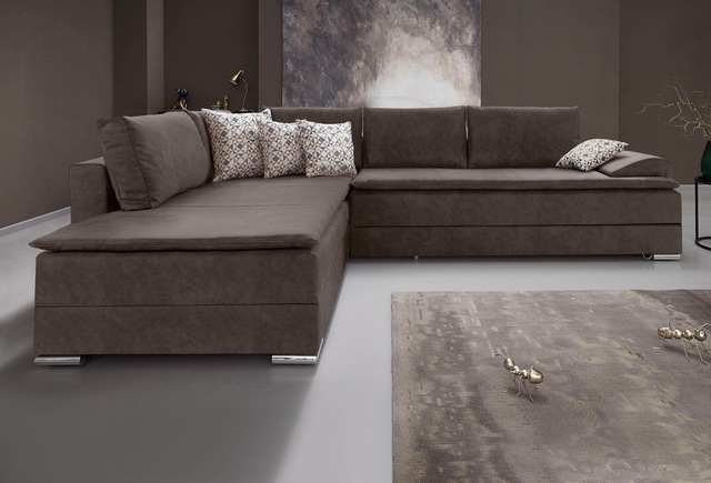 INOSIGN Ecksofa "Boxspringbett Night & Day L-Form mit Dauer-Schlaffunktion günstig online kaufen