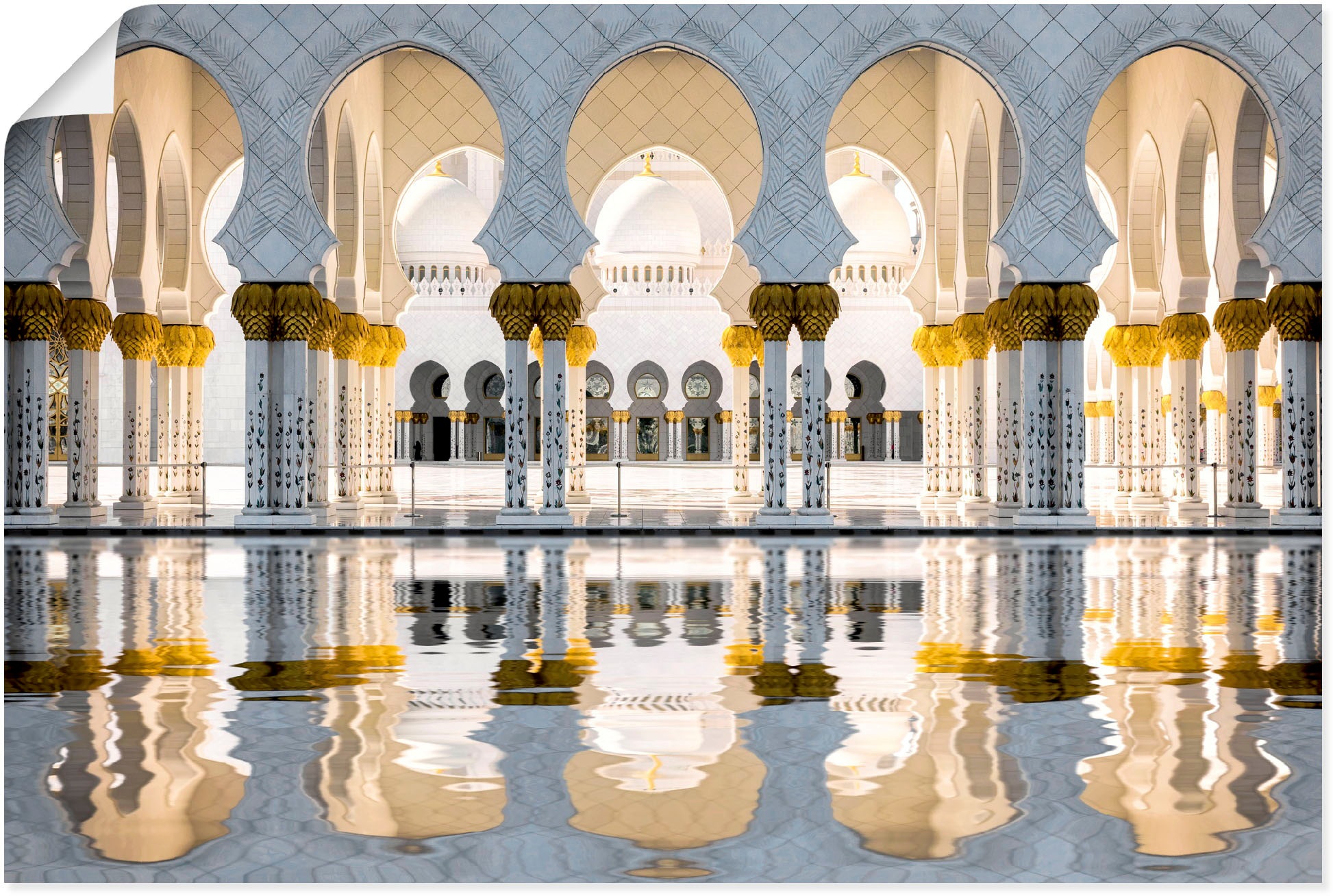 Artland Poster »Scheich-Zayid-Moschee«, Gebäude, (1 St.), als Alubild, Lein günstig online kaufen