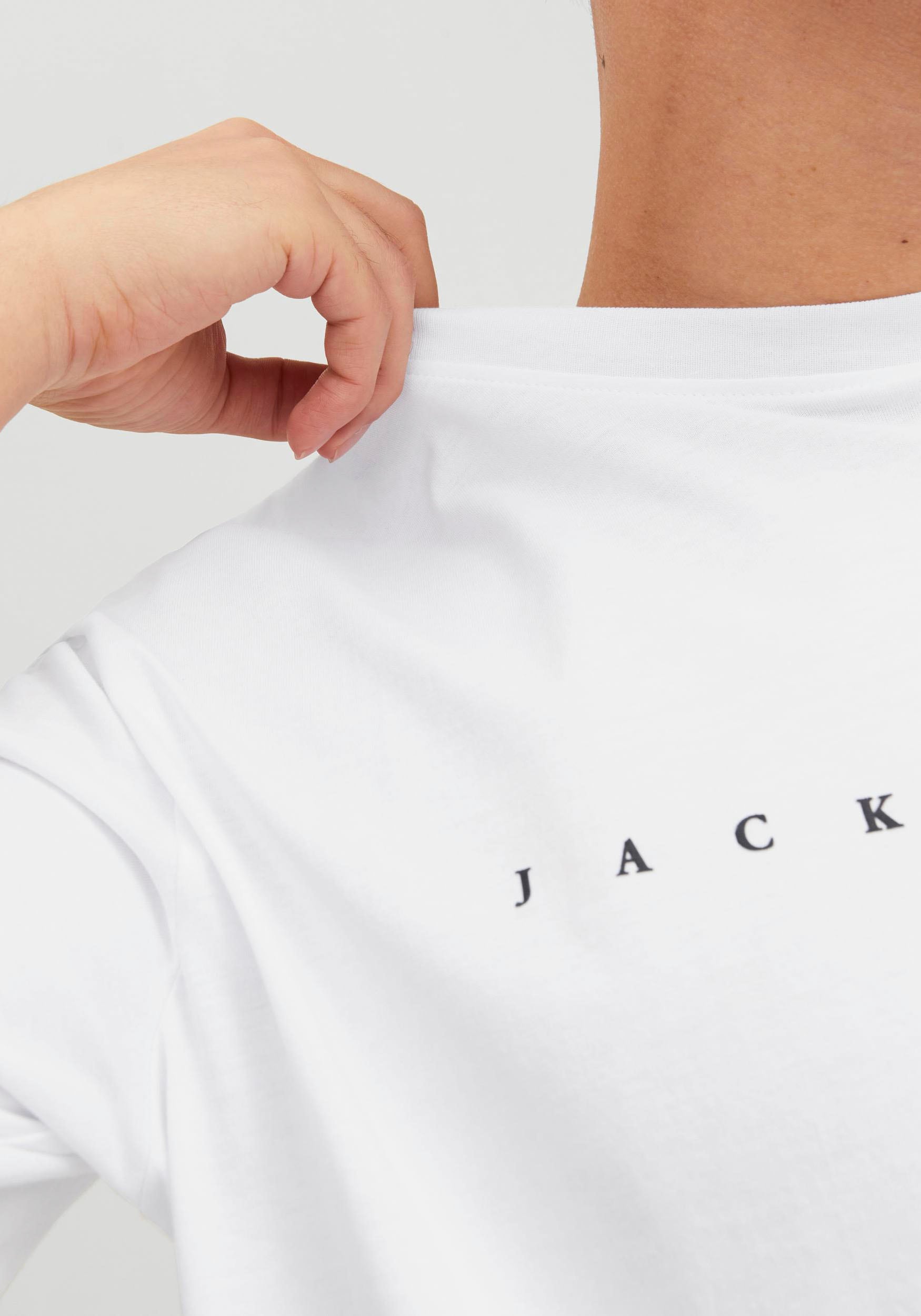 Jack & Jones Rundhalsshirt "JJESTAR mit Pigmentprint und Baumwollgefühl", m günstig online kaufen