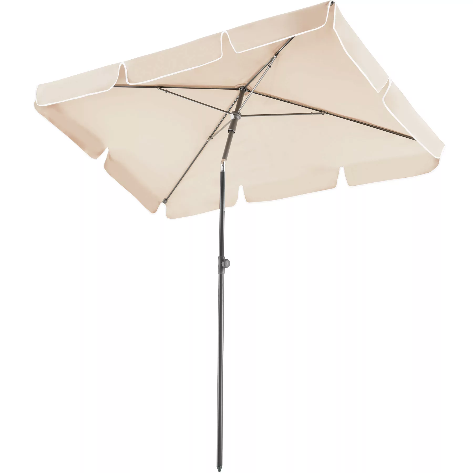 Sonnenschirm Vanessa 200x125cm höhenverstellbar und neigbar - beige günstig online kaufen