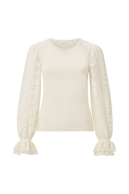 Rich & Royal T-Shirt Lace mat mix layering longsleeve günstig online kaufen