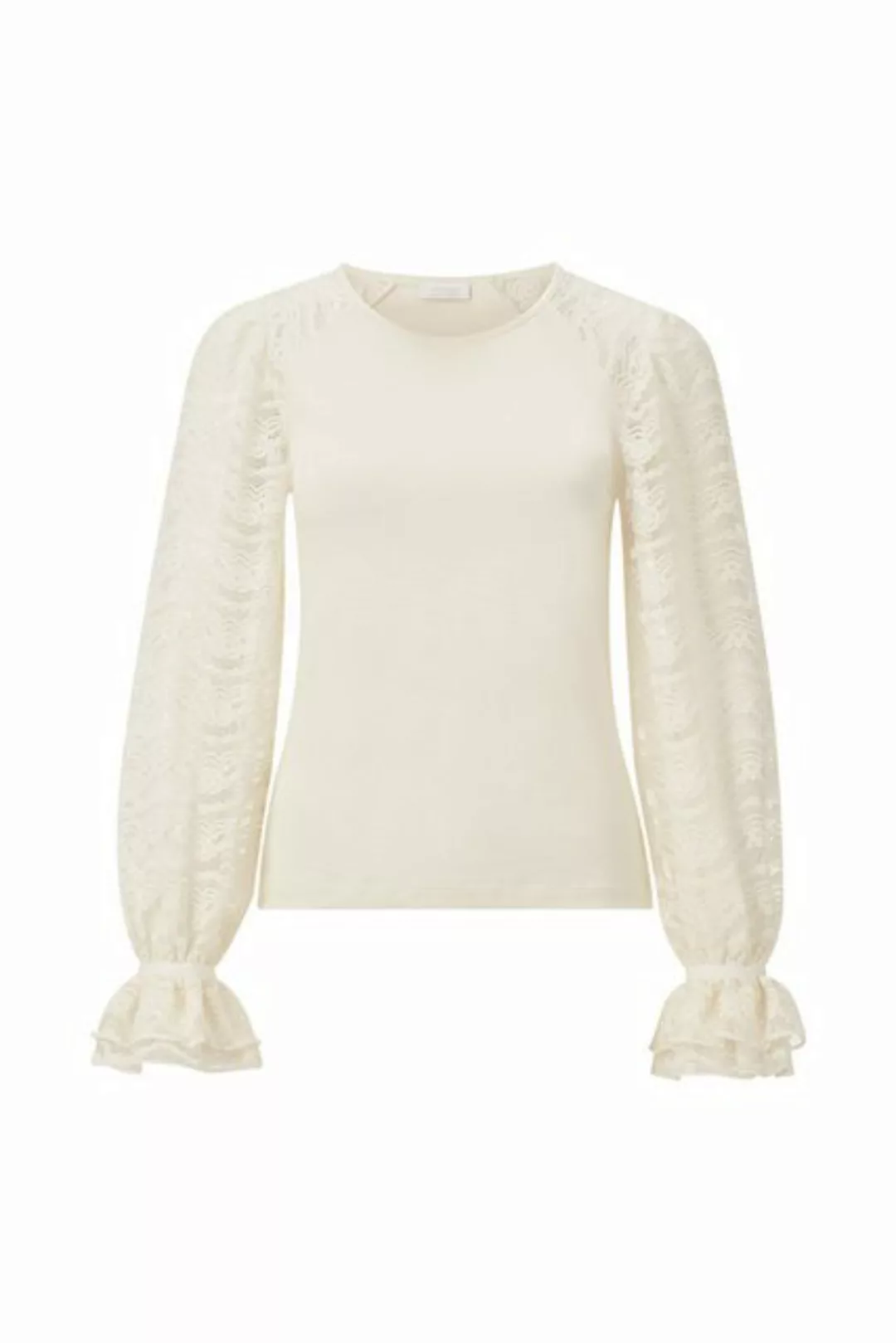 Rich & Royal T-Shirt Lace mat mix layering longsleeve günstig online kaufen