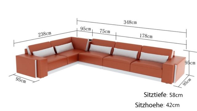 JVmoebel Ecksofa, Made in Europa günstig online kaufen