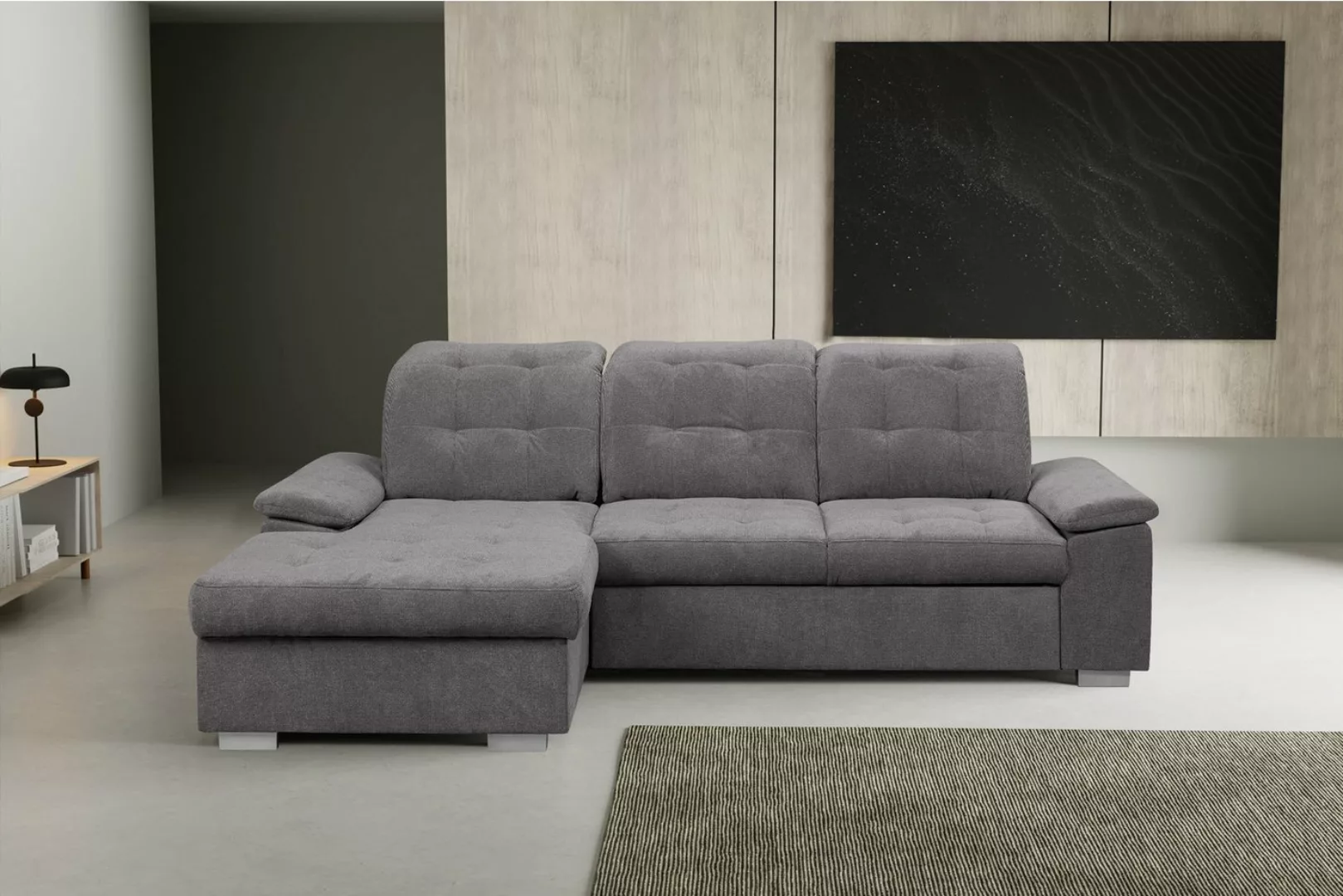 WERK2 Ecksofa Carmen L-Form, Sofa, Eckcouch mit Schlaffunktion, Bettkasten, günstig online kaufen