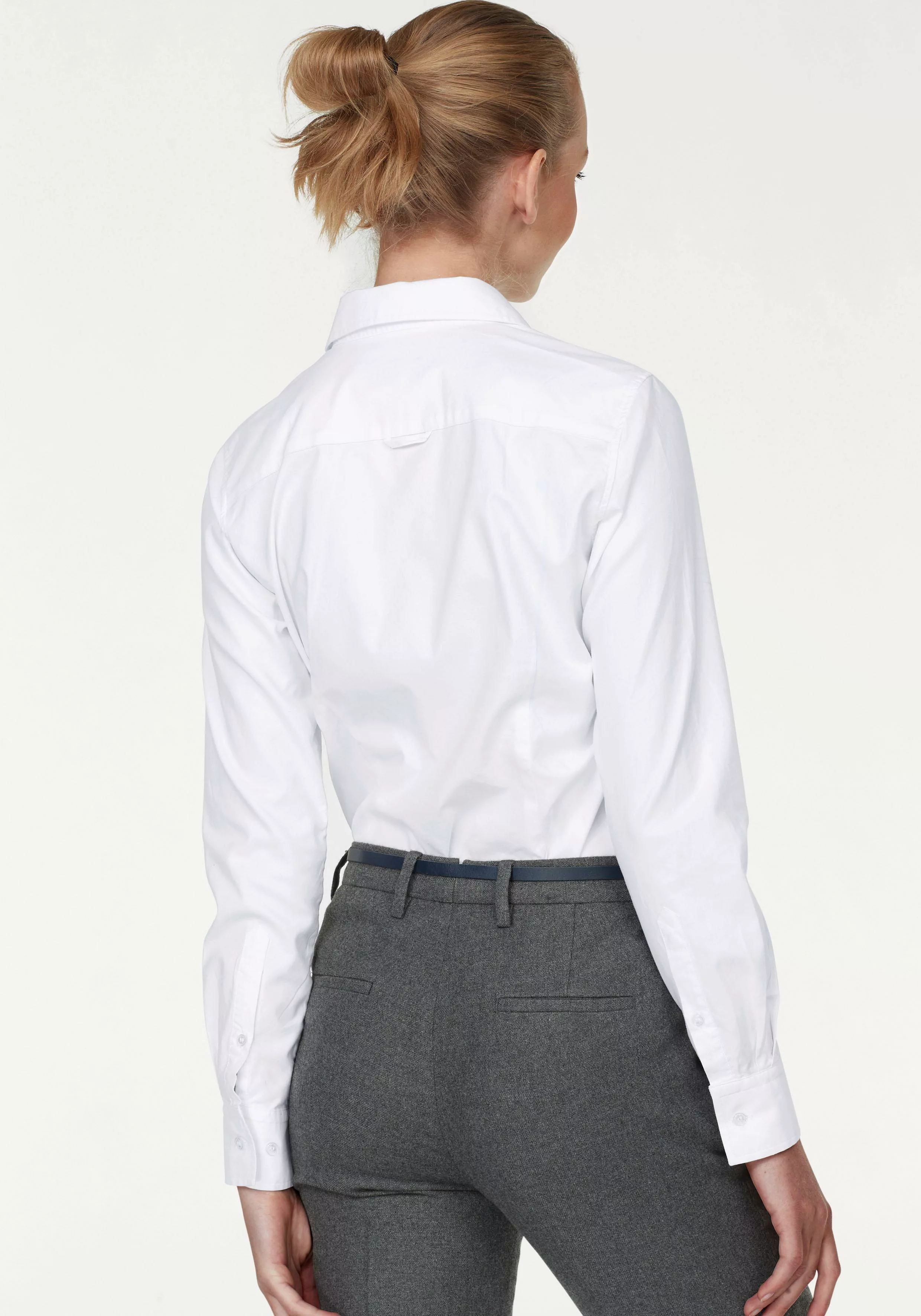 Gant Langarmbluse 432681 Damen Bluse Stretch Oxford Solid Unifarben günstig online kaufen