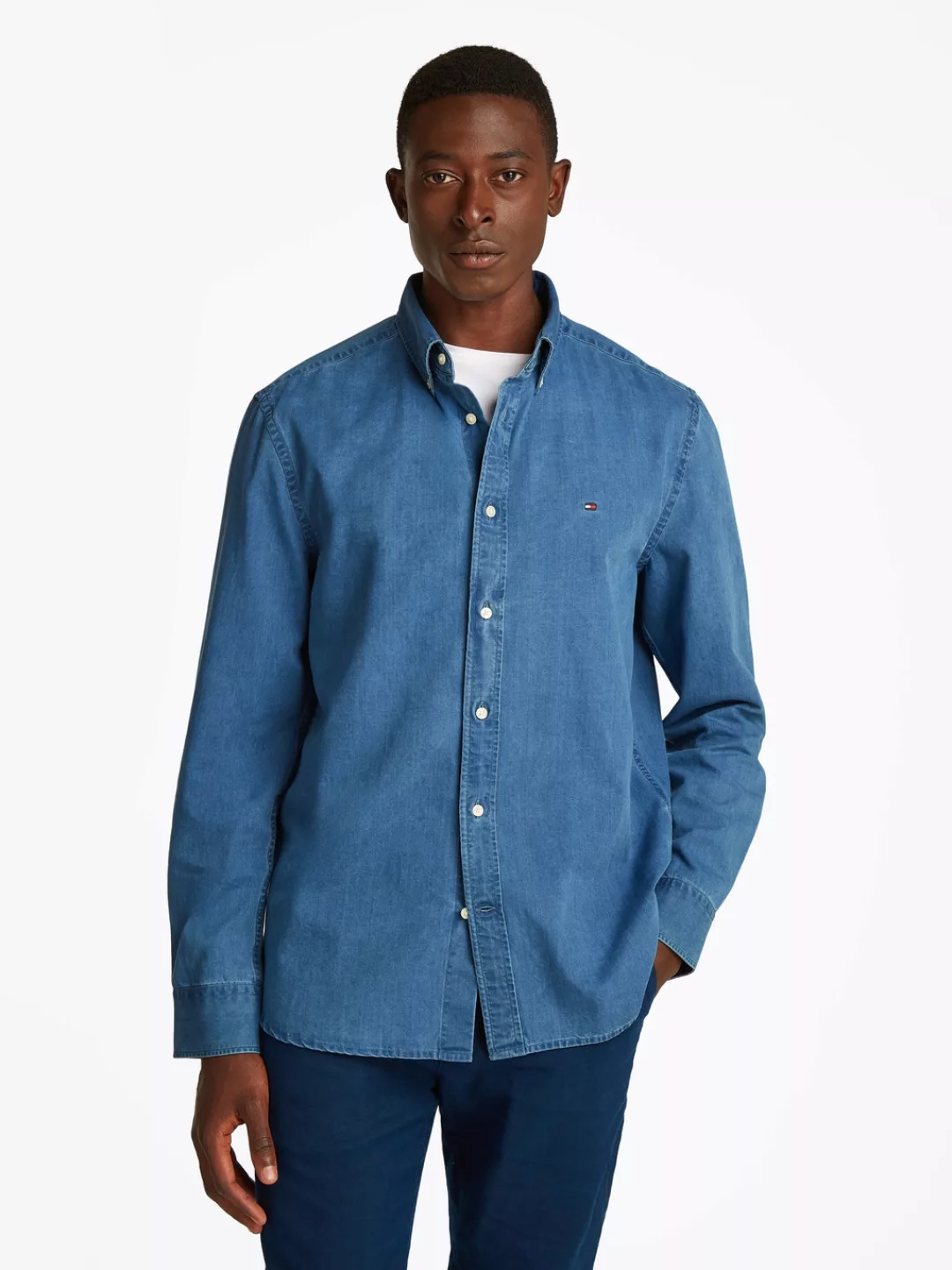 Tommy Hilfiger Jeanshemd "CHAMBRAY RF SHIRT" günstig online kaufen