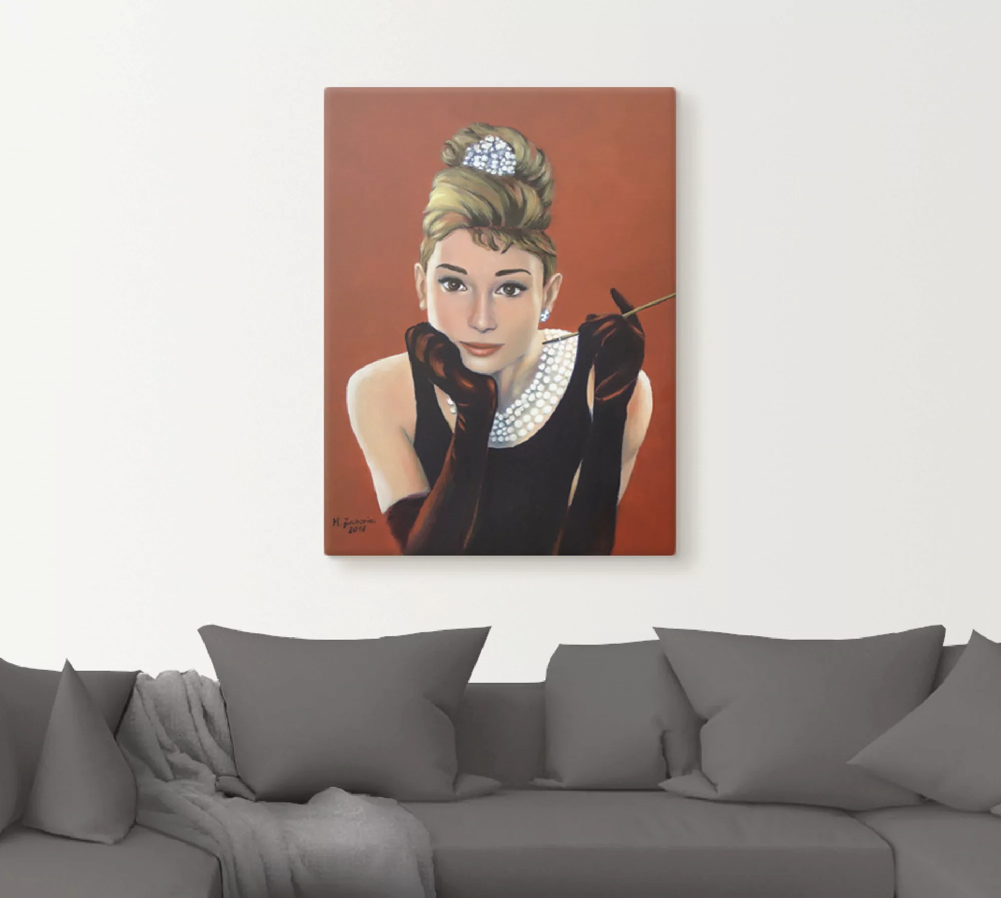 Artland Wandbild "Audrey Hepburn Porträt", Stars, (1 St.), als Alubild, Out günstig online kaufen