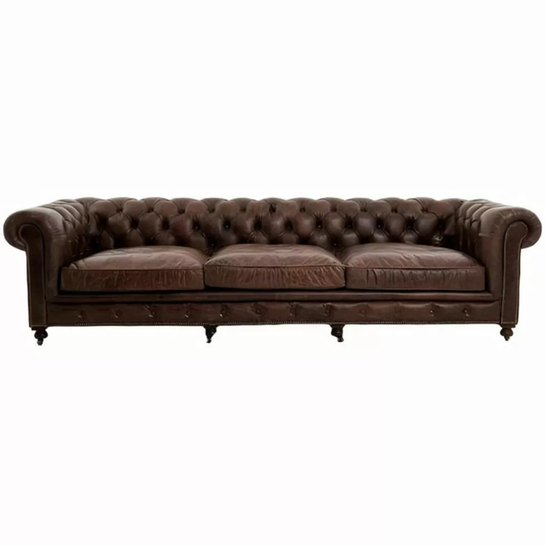 Xlmoebel Sofa Chesterfield Entwurf Polster Sofa aus Leder Luxus Stoffgarnit günstig online kaufen