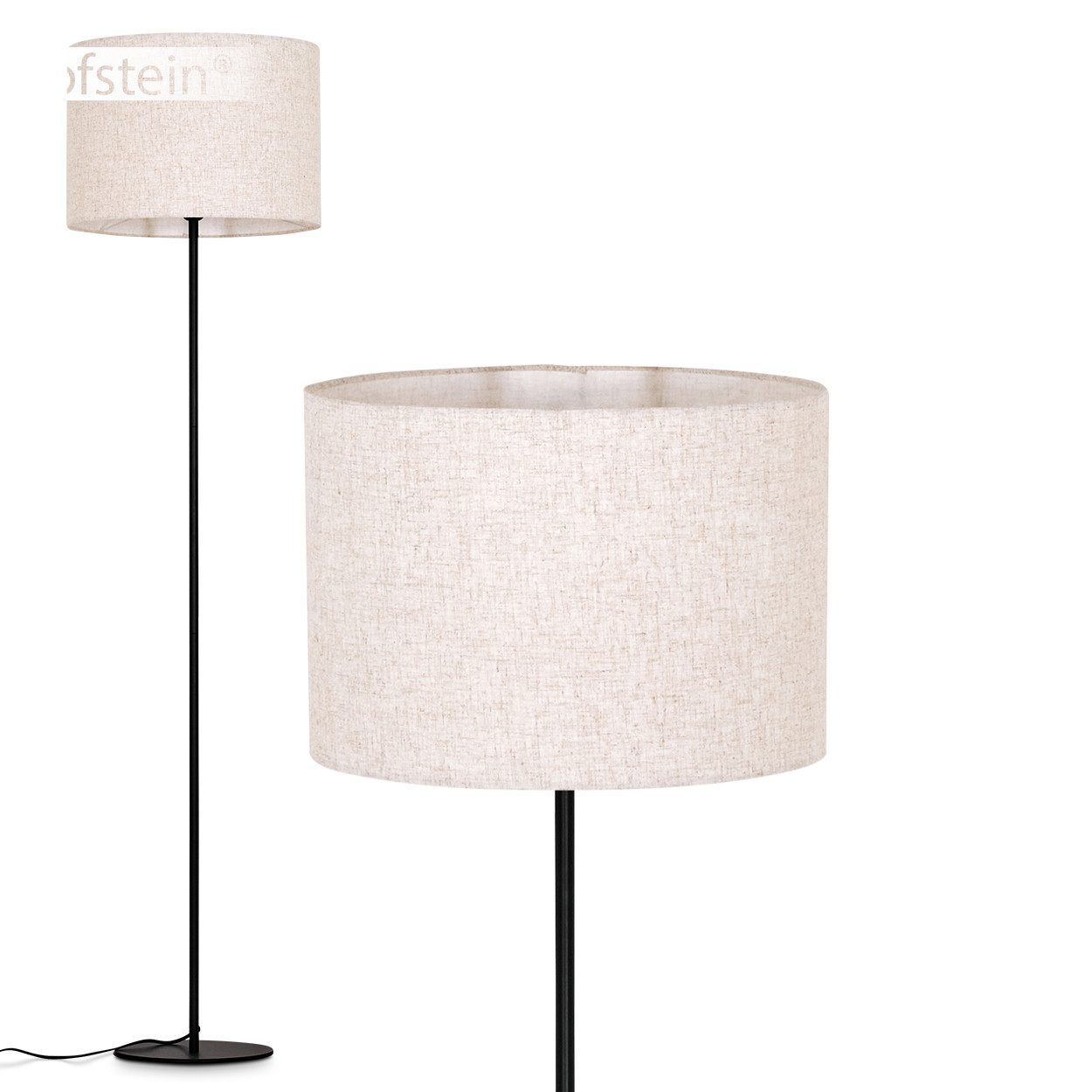hofstein Stehlampe Stehlampe aus Metall/Stoff in günstig online kaufen
