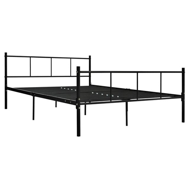 furnicato Bettgestell Schwarz Metall 120×200 cm (1-tlg) günstig online kaufen