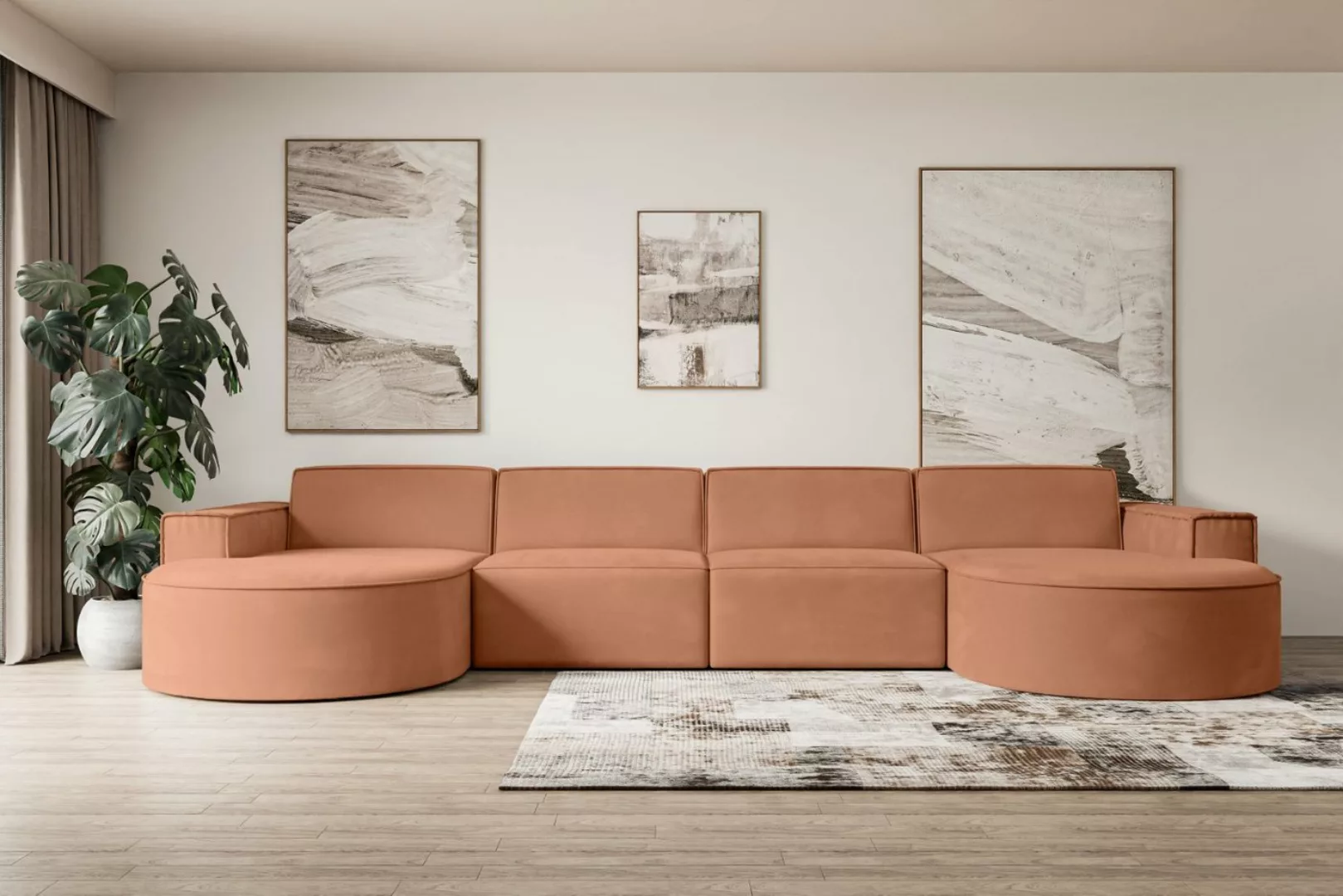 ALTDECOR Wohnlandschaft MARI-U2, Sofa Praktische Bequeme Funktionsecke Couc günstig online kaufen