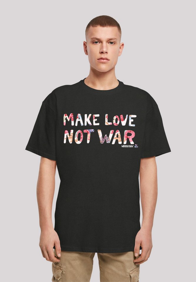 F4NT4STIC T-Shirt Woodstock Make Love Not War Festival Print günstig online kaufen