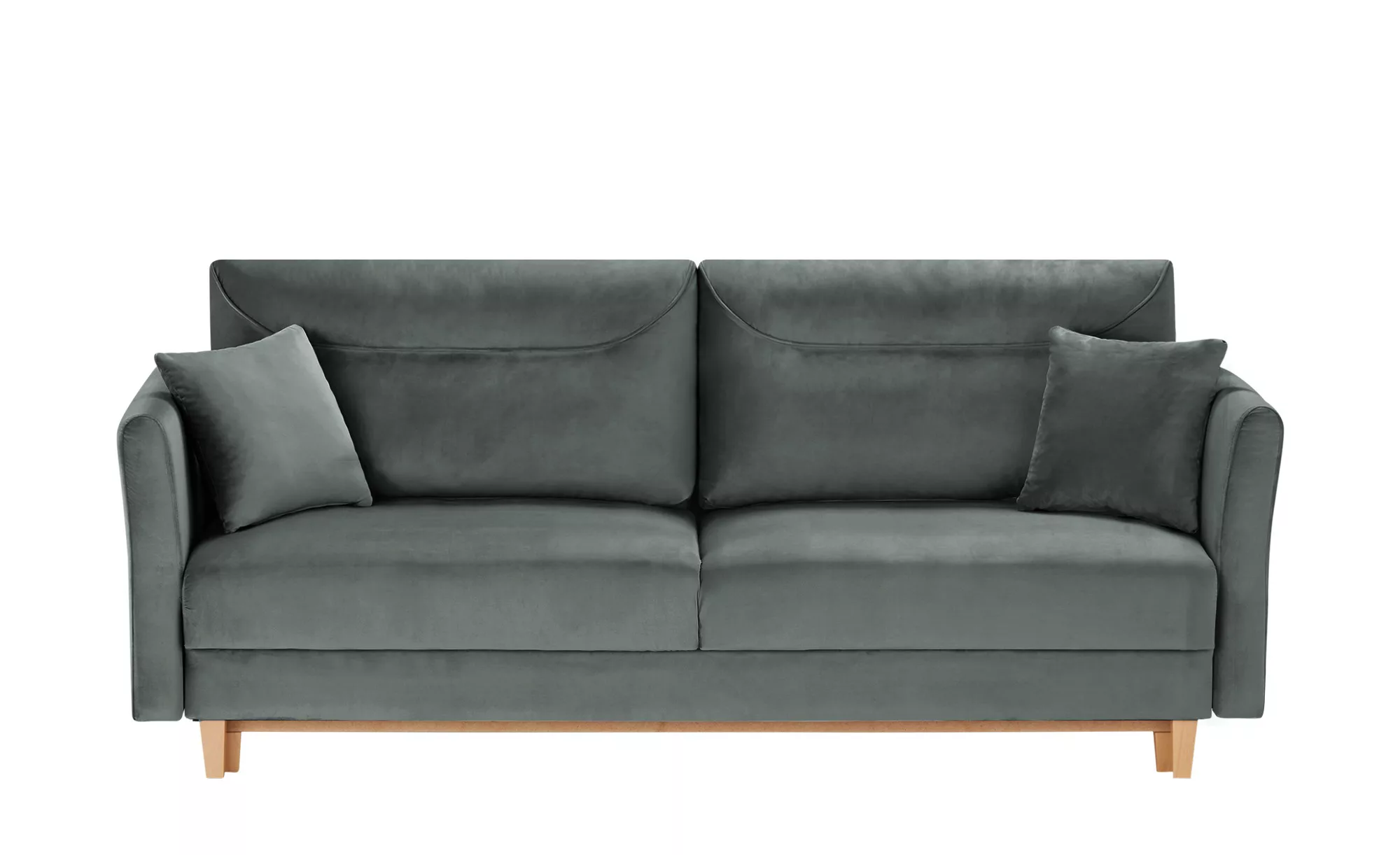 finya Schlafsofa  Thomas - grau - 218 cm - 95 cm - 98 cm - Polstermöbel > S günstig online kaufen