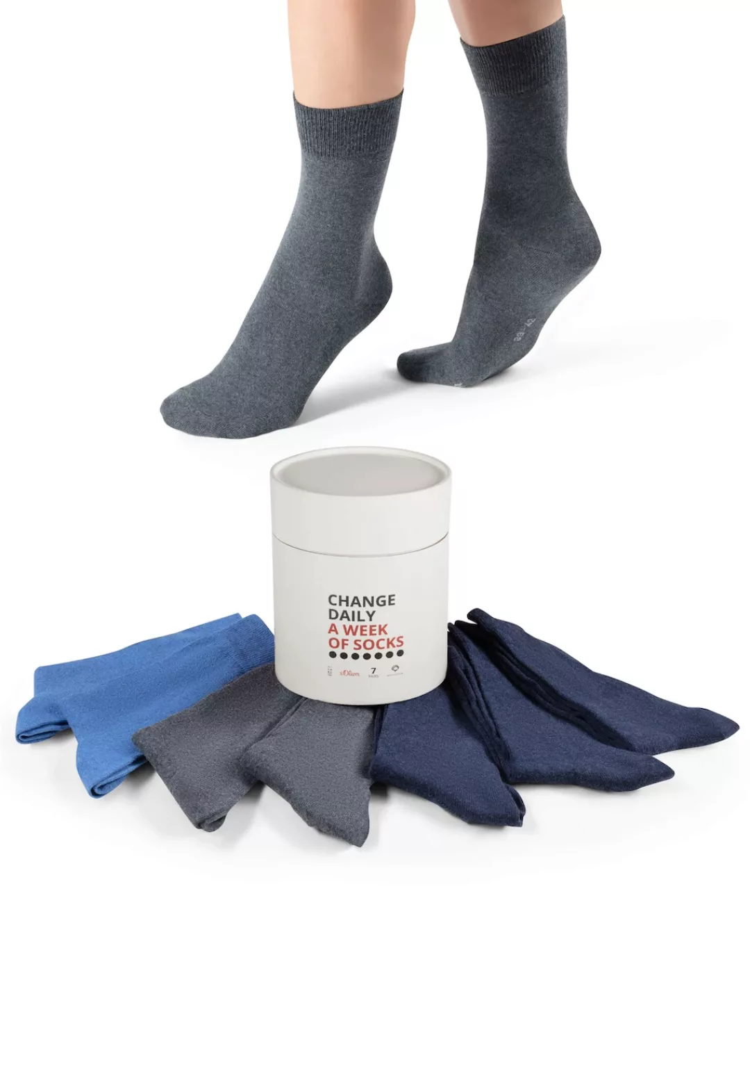 s.Oliver Socken "Sockenbox 7er Pack" günstig online kaufen