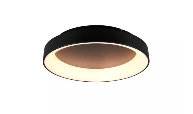 LED-Deckenleuchte ca. 60 cm Switch Dimmer Matt 1 Stück Metall Schwarz günstig online kaufen