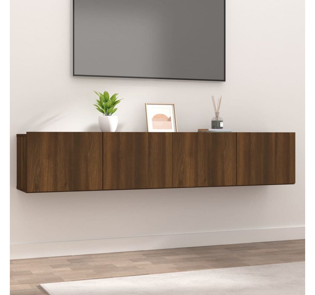 vidaXL TV-Schrank TV-Schränke 2 Stk Braun Eichen-Optik 80x30x30 cm Spanplat günstig online kaufen