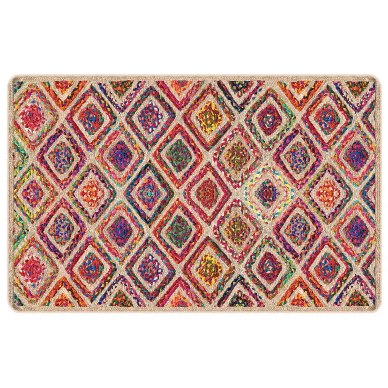 vidaXL Teppich Waschbar Mehrfarbig 190x300 Cm Rutschfest 1927185 günstig online kaufen