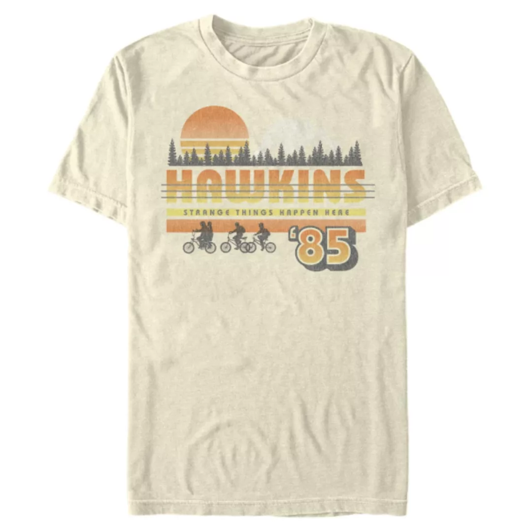 Netflix - Stranger Things - Hawkins Vintage Sunsnet - Männer T-Shirt günstig online kaufen
