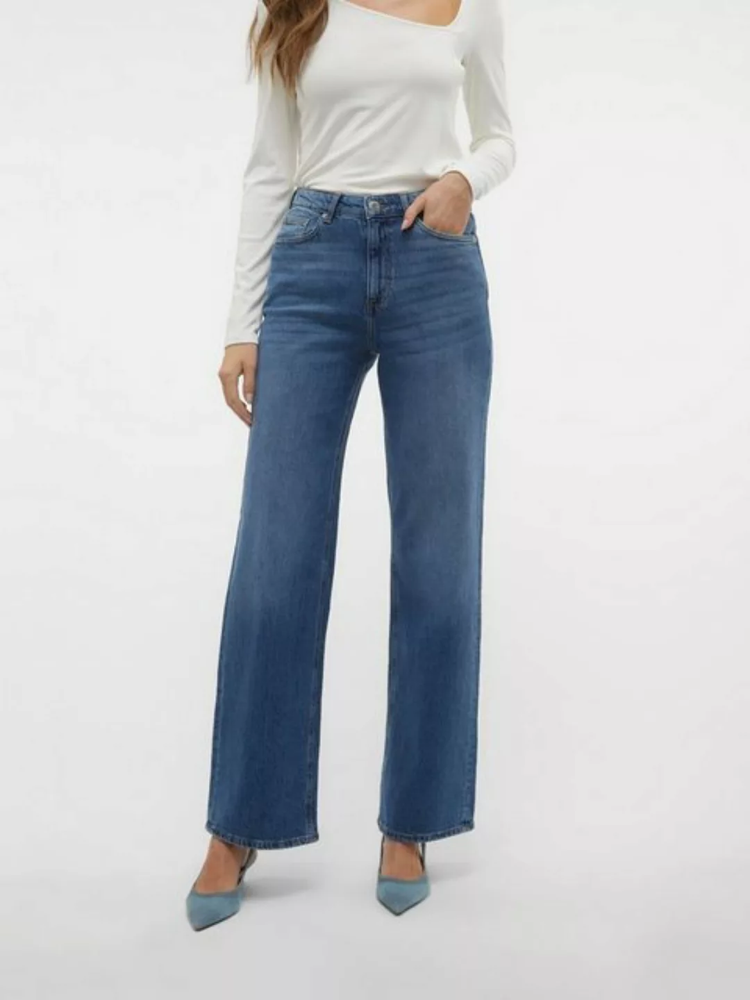 Vero Moda High-waist-Jeans VMTESSA HR WIDE JEANS RA380 GA NOOS günstig online kaufen