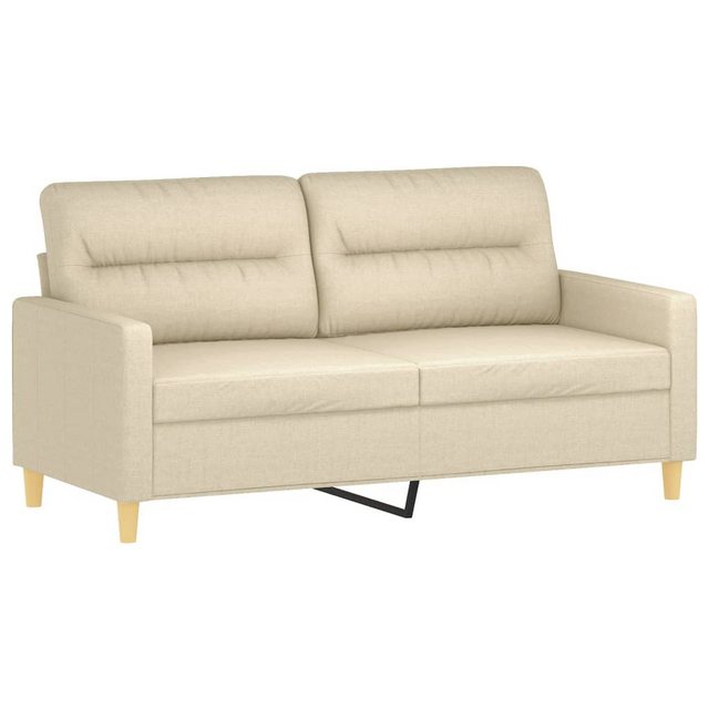 vidaXL Sofa, 2-Sitzer-Sofa Creme 140 cm Stoff günstig online kaufen