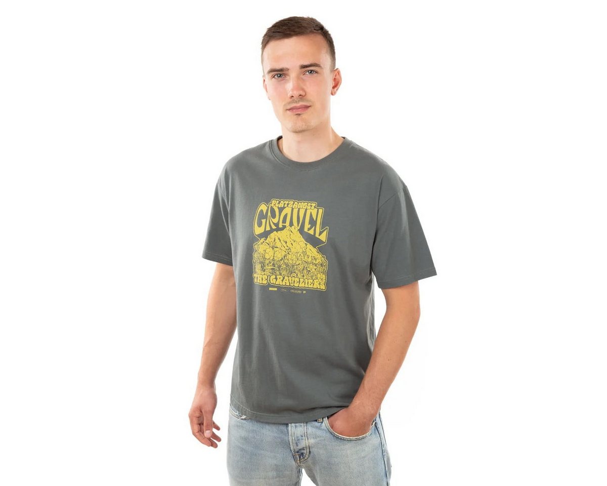 Platzangst T-Shirt T-Shirt The Graveliers Grau (1-tlg) günstig online kaufen