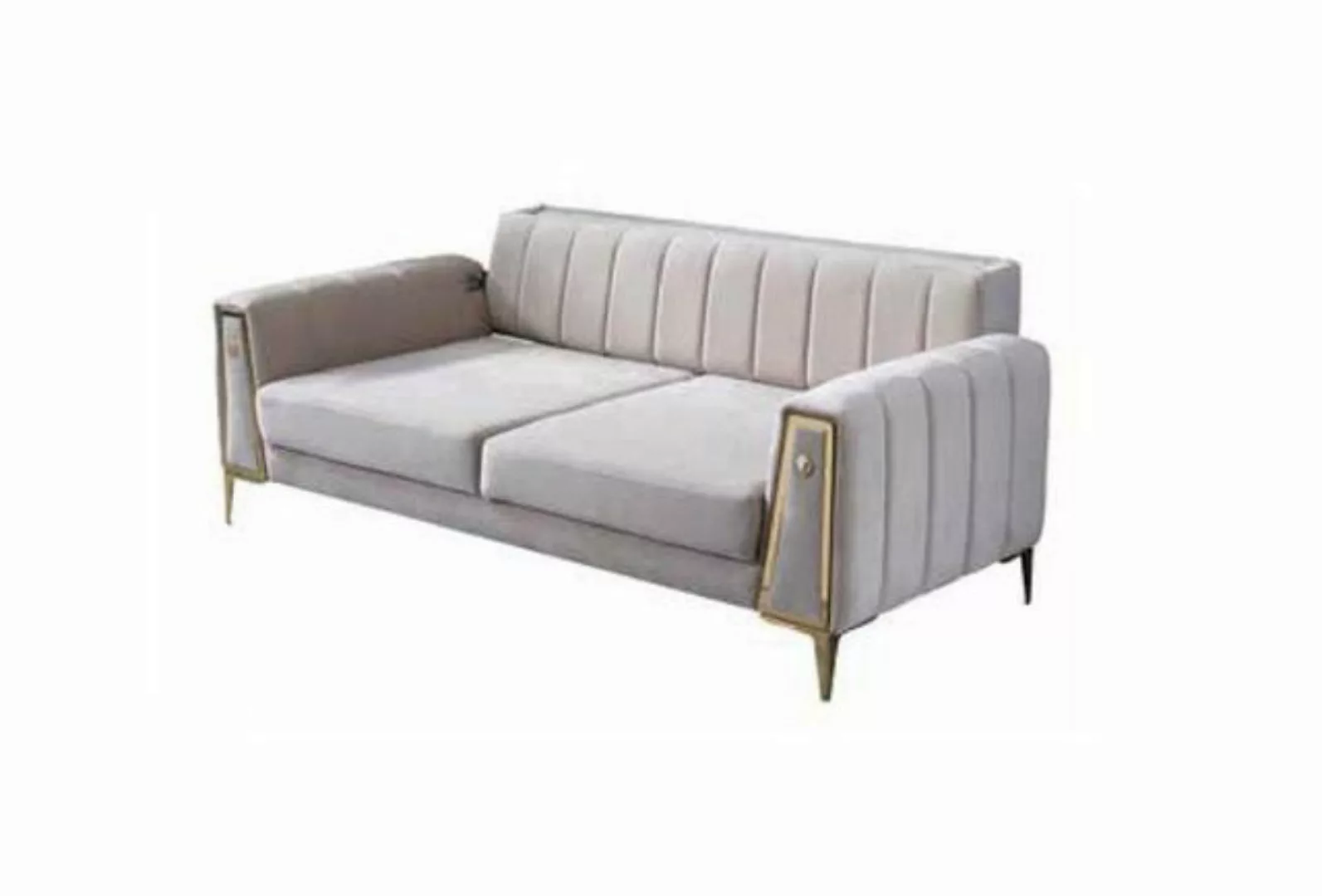 JVmoebel 3-Sitzer Moderner Weißer Dreisitzer Luxus Sofa Textilcouch Wohnzim günstig online kaufen