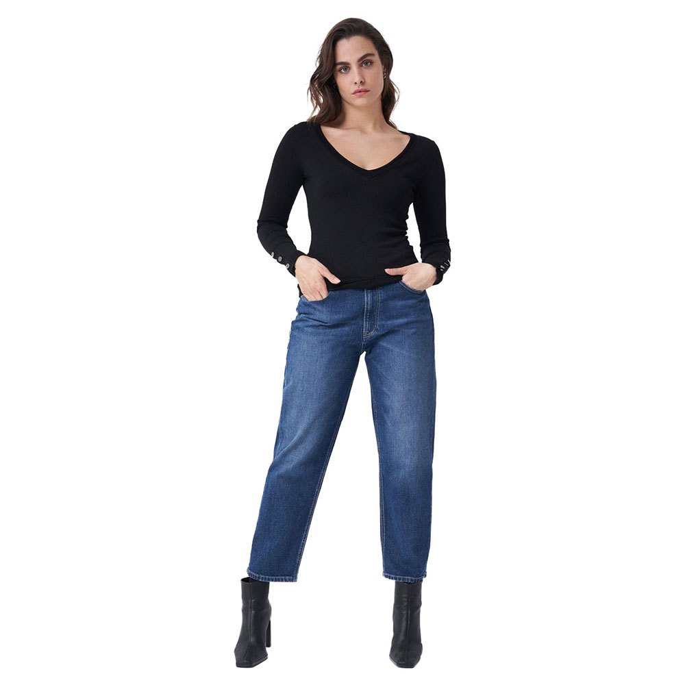 Salsa Jeans 125347-000 / V-ausschnitt Pullover M Black günstig online kaufen