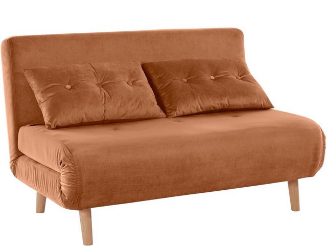 loft24 Daybett Manja, Tagesbett Schlafsofa Sofa mit Samtbezug im modernen D günstig online kaufen