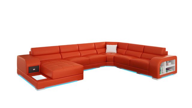 Xlmoebel Sofa Ledersofa Eckcouch Wohnlandschaft Ecksofa Eckpolstergarnitur günstig online kaufen