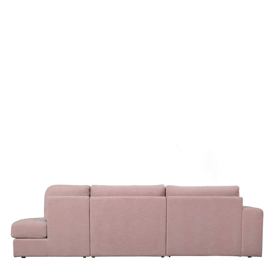 Stoff Sofa Rosa in modernem Design drei Sitzplätzen günstig online kaufen