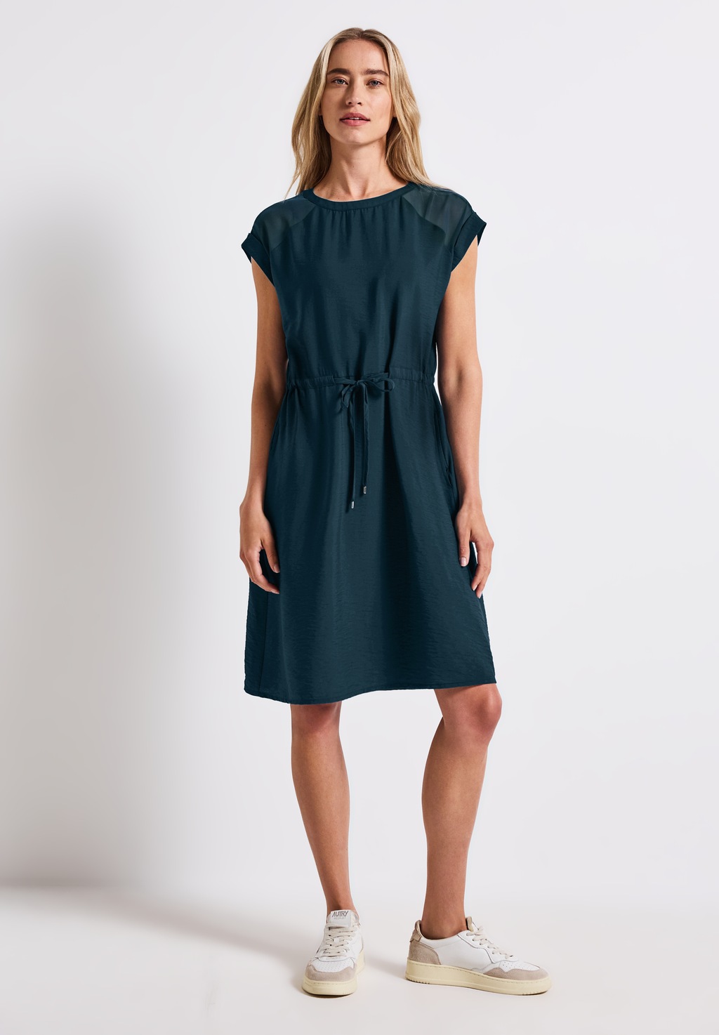 STREET ONE Shirtkleid, mit Mesh-Details günstig online kaufen