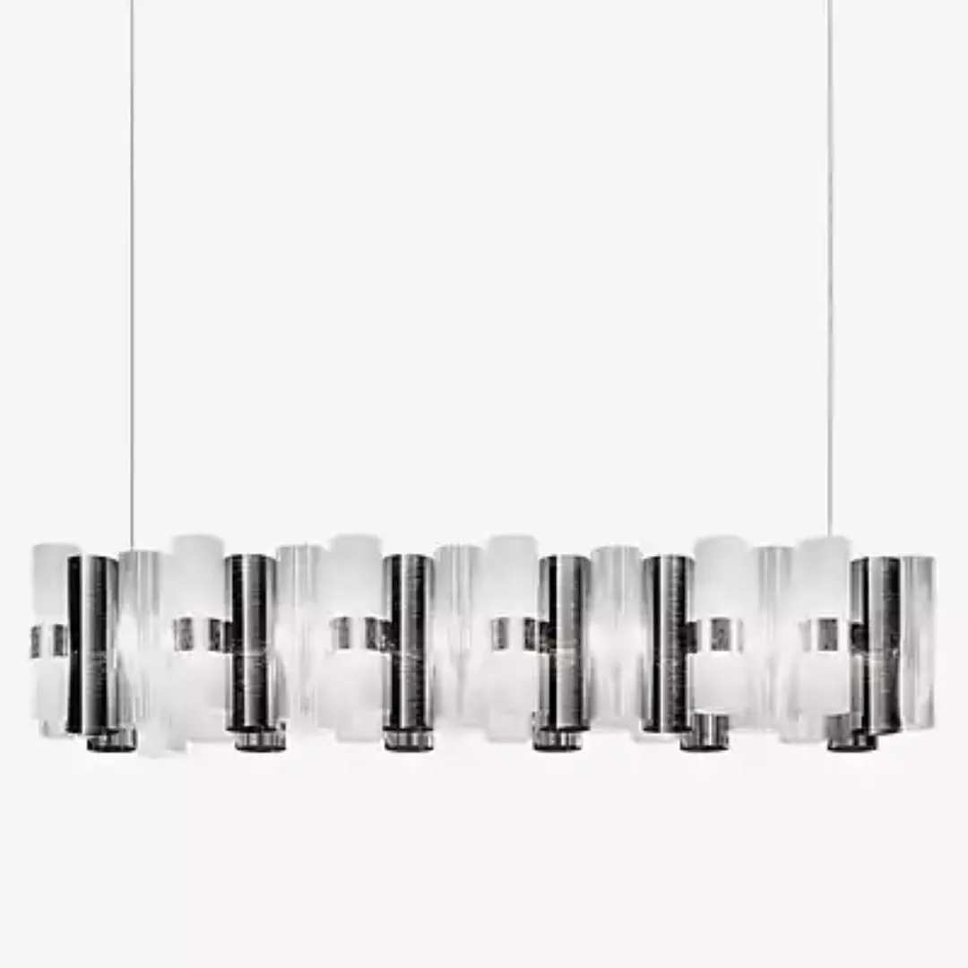 Slamp La Lollo Pendelleuchte LED, zinn - 142 cm - 28 cm günstig online kaufen