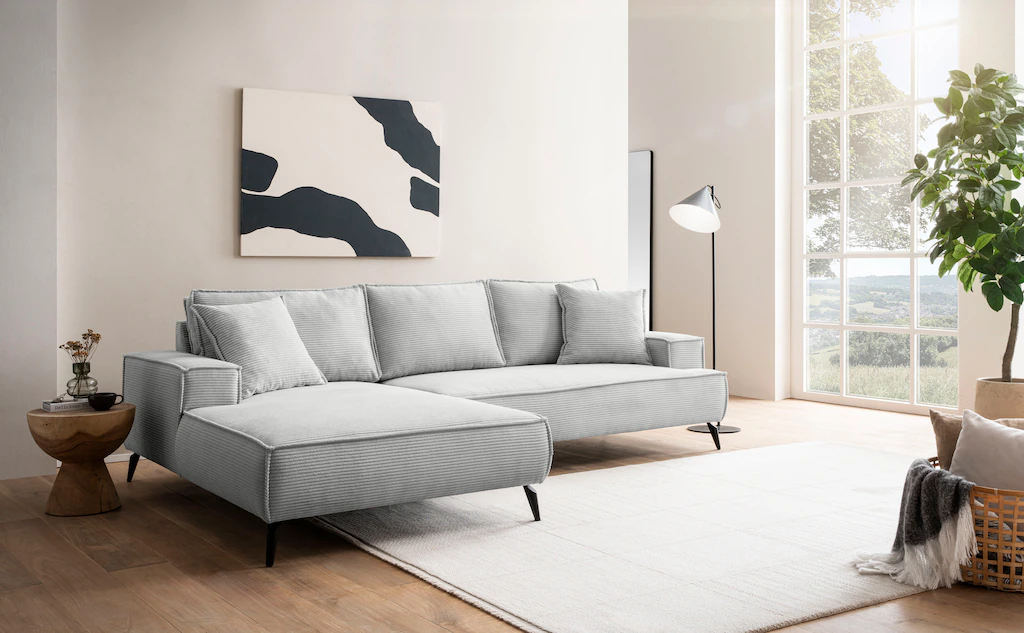 andas Ecksofa "TVINNU, L-Form in Cord, Sofa", wahlweise Recamiere rechts/li günstig online kaufen