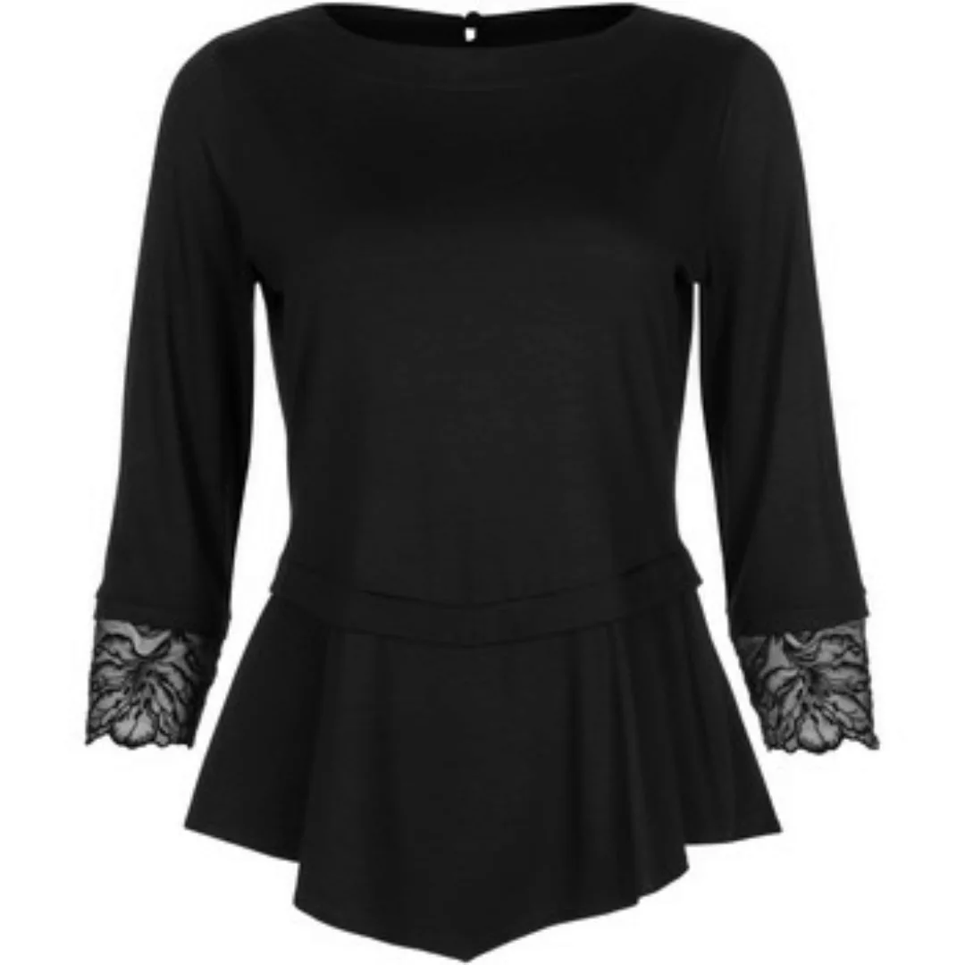 Lisca  Langarmshirt Dreiviertelärmeliges Top Impressive schwarz günstig online kaufen