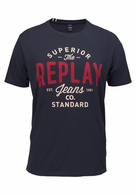 Replay T-Shirt mit Markendruck günstig online kaufen