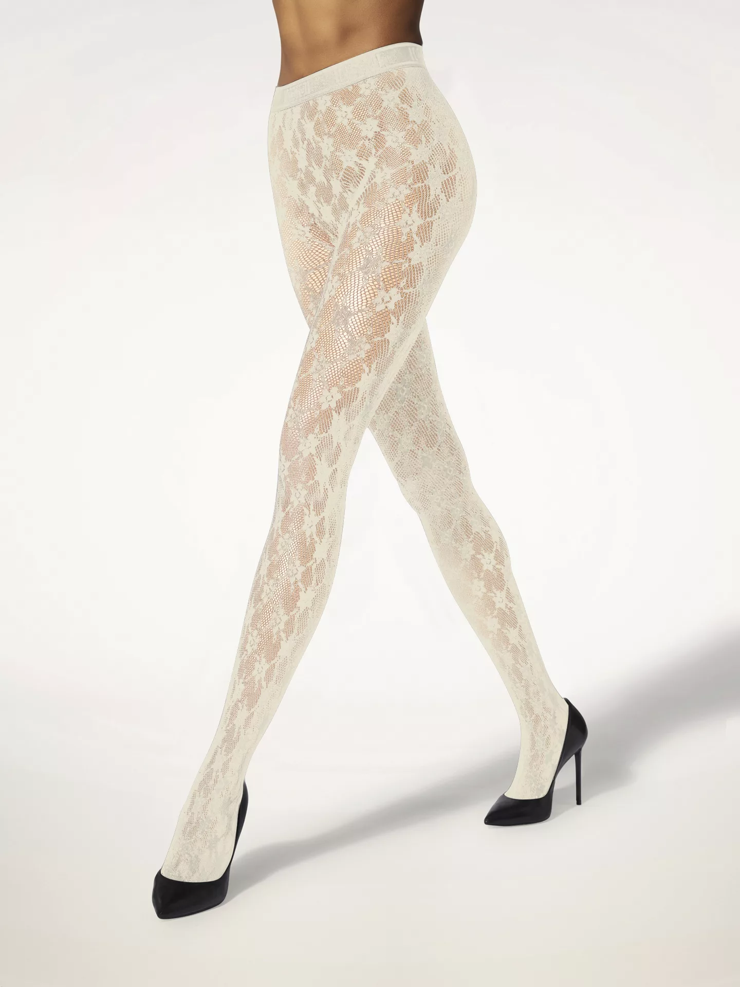 Wolford - Rose Tights, Frau, ecrue, Größe: XS günstig online kaufen