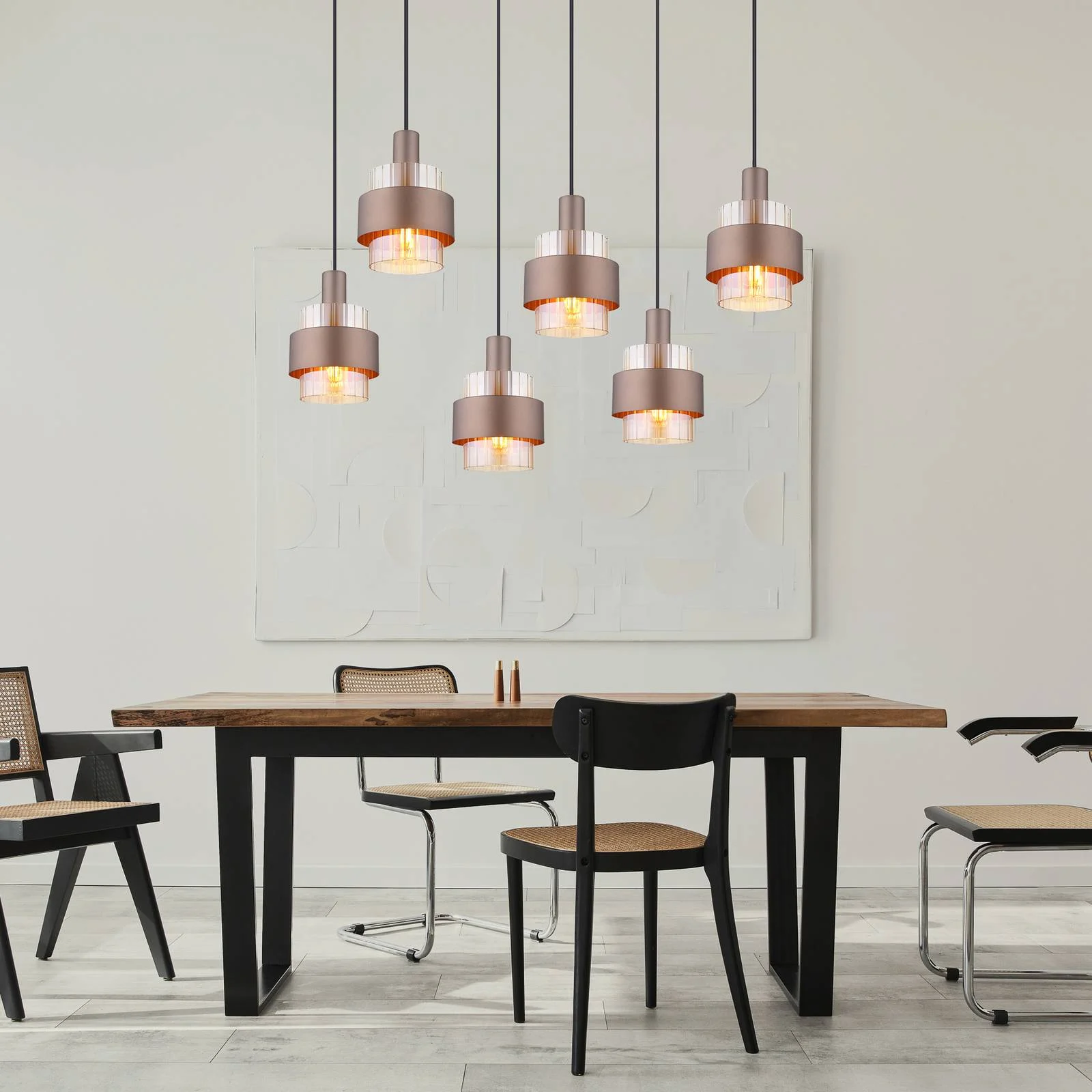 GLOBO LIGHTING Hängeleuchte »MILLEY«, Leuchtmittel E27   ohne Leuchtmittel, günstig online kaufen