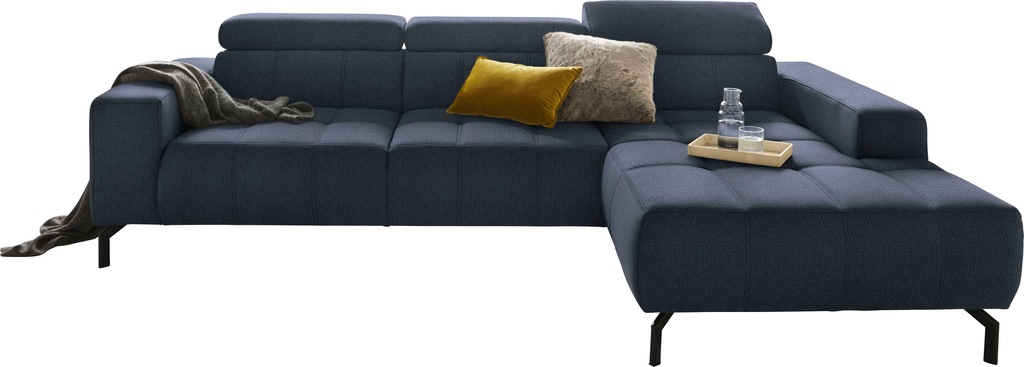 DOMO collection Ecksofa "Cunelli tolle Sitznähte als Designelement, fester günstig online kaufen